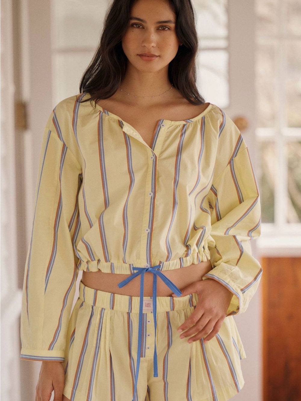Anthropologie LyreBird Pajama Set